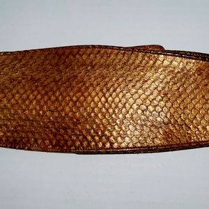 Vintage Donna Karan New York Wide Genuine Whipsnake Belt Made in Italy 